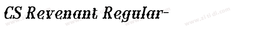 CS Revenant Regular字体转换